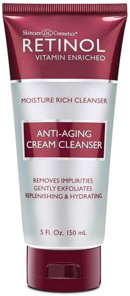 Retinol Anti-Aging Cream Cleanser – Daily Deep Cleansing Facial Wash Exfoliates To Improve Skin’S Texture & Moisturizes For Cleaner