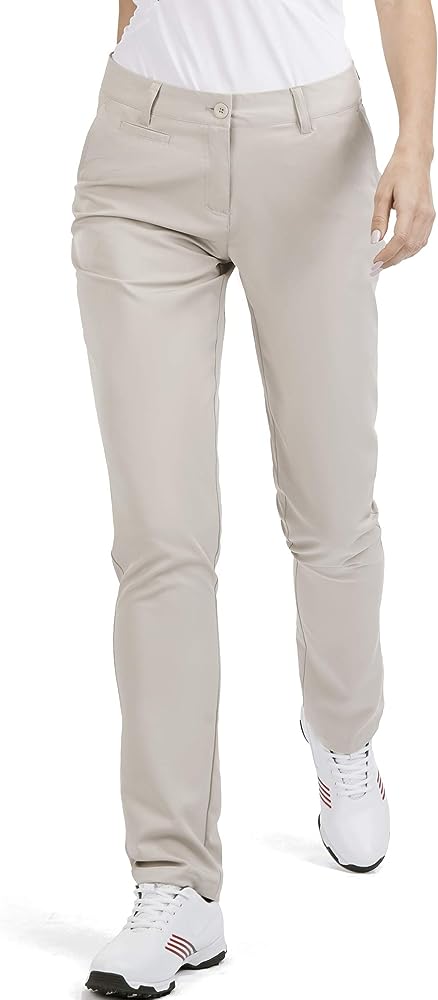 Women’s Golf Pants Stretch Straight Lightweight Breathable Twill Work Chino Ladies Pants