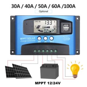 30A/40A/50A/60A/100A 12V/24V MPPT Solar Charge Controller