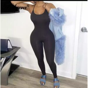 Black Sexy Female Jumpsuit Suit