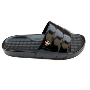 (Unisex )Trendy Summer Slide Slippers/Wet-looks- Black