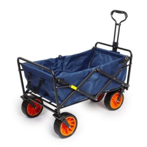 COLLAPSIBLE FOLDING OUTDOOR UTILITY WAGON-BLUE