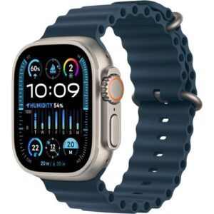 Watch Ultra 2 GPS + Cellular 49mm Titanium Case With Blue Ocean Band – 2023