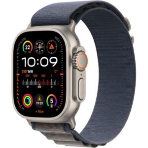 Watch Ultra 2 [GPS + Cellular 49mm] – Titanium Case & Blue Alpine Loop Medium – 2023