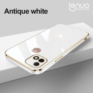 Soft Silicone Phone Case For Infinix Smart 5 Pro / Hot 10i Phone Case Shiny Bling Back Cover – White