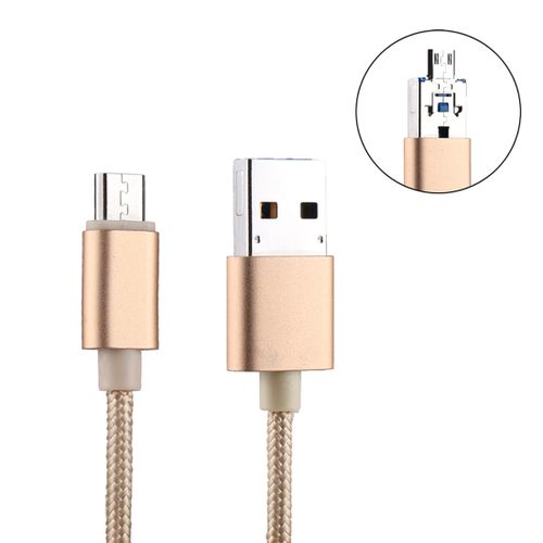 RQW-18S 8 Pin 32GB Multi-functional Flash Disk Drive With USB / Micro USB To Micro USB Cable,  For IPhone XR / IPhone XS MAX / IPhone X & XS / IPhone 8 & 8 Plus / IPhone 7 & 7 Plus / IPhone 6 & 6s & 6 Plus & 6s Plus / IPad(Gold) 2