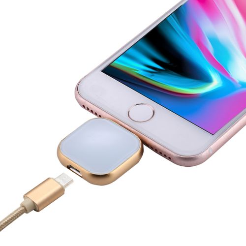 RQW-18S 8 Pin 32GB Multi-functional Flash Disk Drive With USB / Micro USB To Micro USB Cable,  For IPhone XR / IPhone XS MAX / IPhone X & XS / IPhone 8 & 8 Plus / IPhone 7 & 7 Plus / IPhone 6 & 6s & 6 Plus & 6s Plus / IPad(Gold) 4