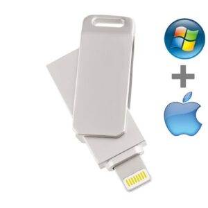 Metal USB Flash Drive For Ipad Iphone 13 12 11 X 9 8 7 6 5s Se OTG Pendrive 16gb 32gb 64gb 128gb