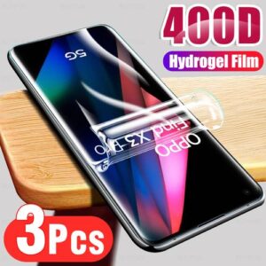 3pcs 400d Hydro Film For Oppo Find X3 Pro X3 Lite X3 Neo