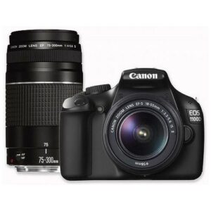 1100D Digital Camera +18 – 55mm & 75 To 300mm Lens