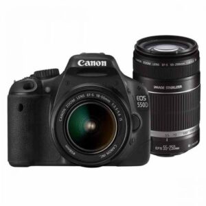 EOS 550D DSLR Camera + 18 – 55mm & 55-250mm Lens