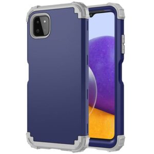 For Samsung Galaxy A22 5G Case,Heavy Duty Hard PC Soft TPU Rugged 3 In 1 Protection Case