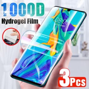 3Pcs Screen Protector For Huawei P30 Pro P20 Lite P40 P10 Full Cover Hydrogel Film For Mate 10 20 30 40 Pro Lite P Smart 2019 Z(#For P Smart 2019)
