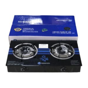 2 Burner Table Top Gas Cooker (Glass Top)