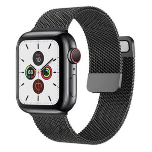 Smartwatch Band BLACK (Watch Not Included)New Mesh Magnetic Stainless Steel Strap/Band Designed For Apple Watch Band Width: 42mm-44mm-45mm-49mm Bracelet IWatch Ultra Series 4 5 6 SE 7 8