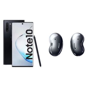 Galaxy Note 10 (8gb+ 256GB) Black Single Sim + Galaxy Ear Buds